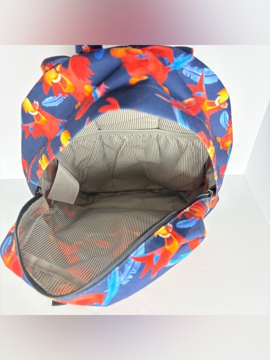 Loungefly Disney Aladdin Iago Bird Character All Over Print Backpack Blue Red main image 5